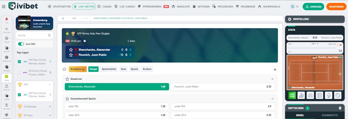 Ivibet Live Wetten