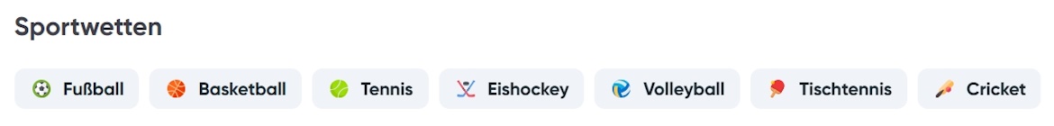 Ivibet Sportarten