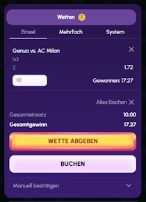 NovaJackpot Wettschein