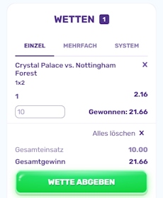 SlotsPalace Wettschein