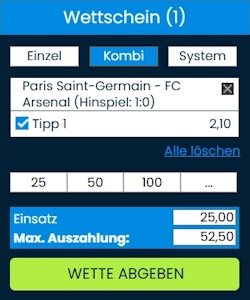 Wettigo Wettschein